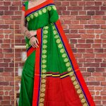 Green Half Silk Saree