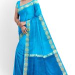 Blue Half Silk Saree