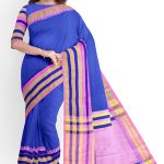 Blue Half Silk Saree
