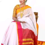 White Half Silk Saree