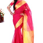 Pink Half Silk Saree