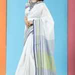 White Color Cotton Saree