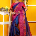 Blue Cotton Saree