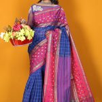 Blue Cotton Saree