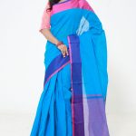 Blue Cotton Saree