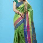 Green Cotton Saree