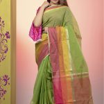 Green Cotton Saree