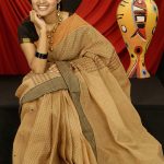 Biscuit Cotton saree