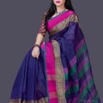 Blue Cotton saree