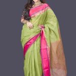Light Green Cotton saree