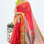 Red Cotton Saree