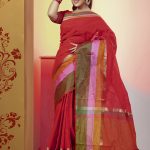 Red Cotton Saree