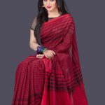 Multi-Color Mercerized Cotton  Saree