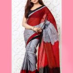 Multi-Color Mercerized Cotton  Saree