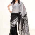 Multi-Color Mercerized Cotton  Saree