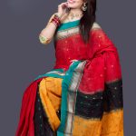 Multi-Color Mercerized Cotton  Saree