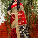 Multi-Color Mercerized Cotton  Saree
