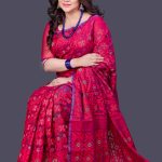 Magenta Soft Jamdani Saree