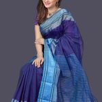 Blue Cotton Saree
