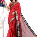 Red Cotton Saree